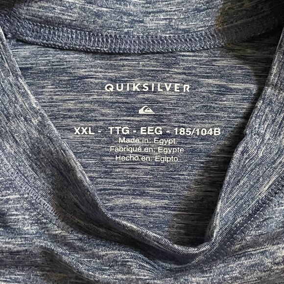 Quiksilver Shirt Rashguard Long Sleeve Watersports Outdoors SZ XXL EUC‎ - Picture 5 of 9
